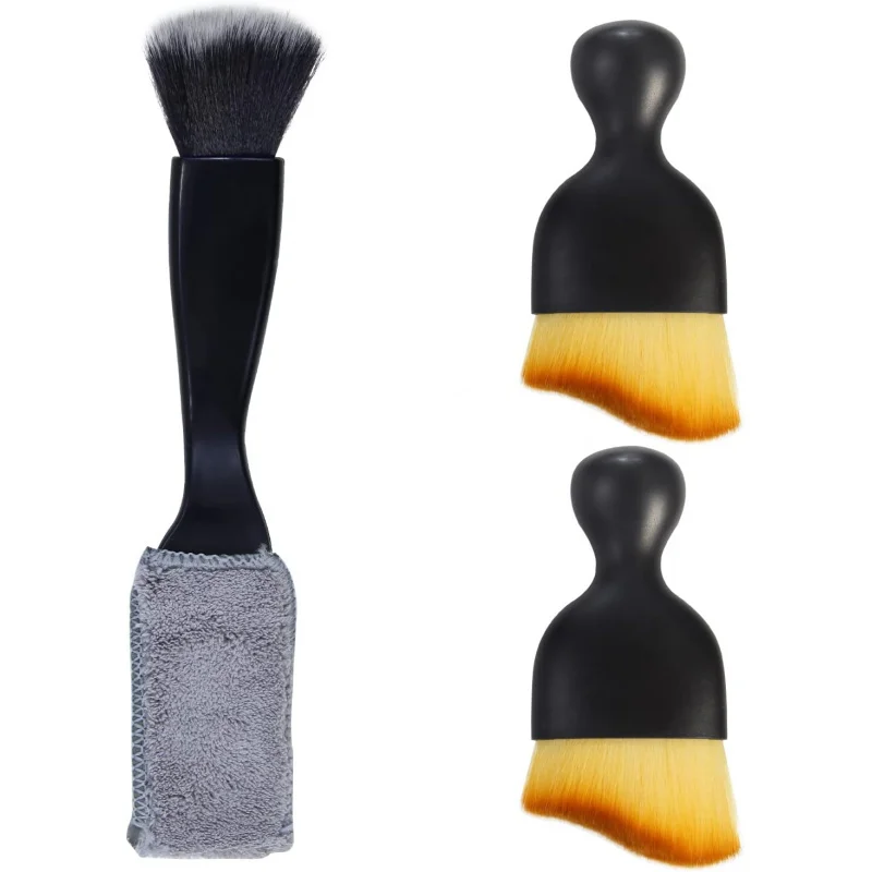 

3PCS Soft Car Interior Dust Brush Set Detailing Kit Tools for Auto SUV RV Cleaning