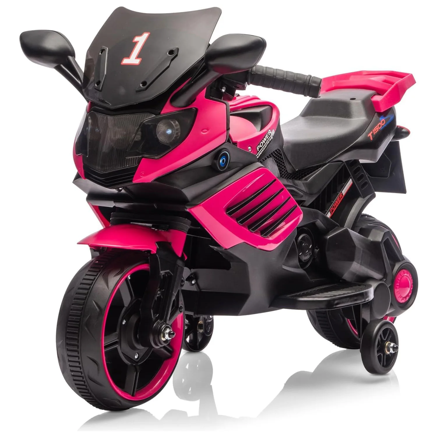 Moto pour enfants 6V, jouet de voiture électrique avec roues d'entraînement, phare de travail, klaxon et musique, pour les tout-petits garçons et filles de 3 à 6 ans