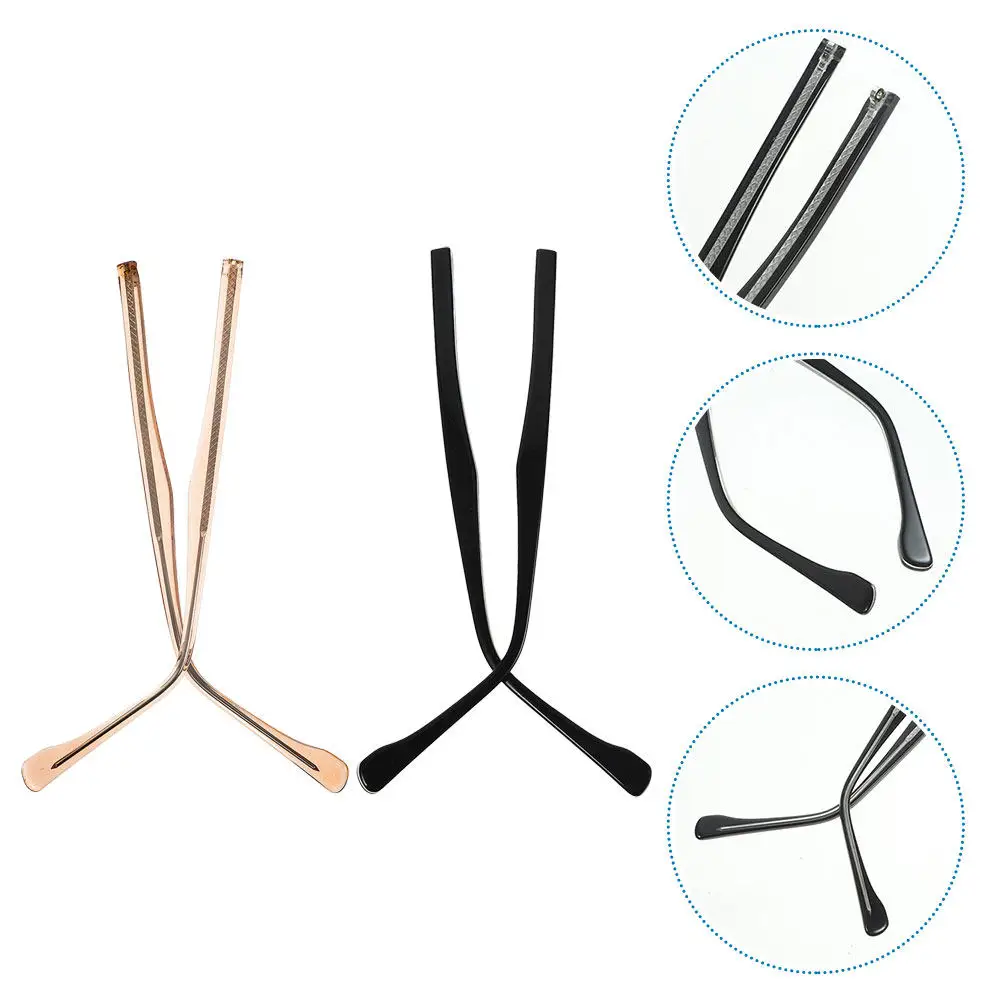 

2Pairs Eyeglasses Arms Legs Glasses Replacement Metal Temples Universal Glasses Parts Repair Accessories for Men Women