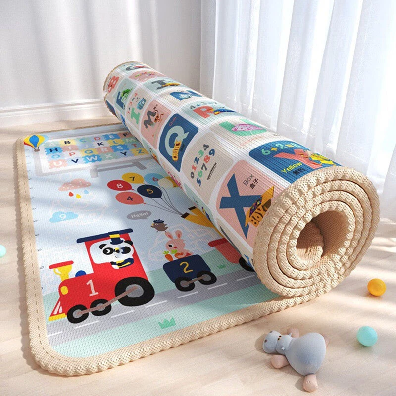 1Cm Non-toxic Thickness Baby Play Mat for Children Rug Playmat Developing Mat Baby Room Crawling Pad Folding Baby Carpet Rugs