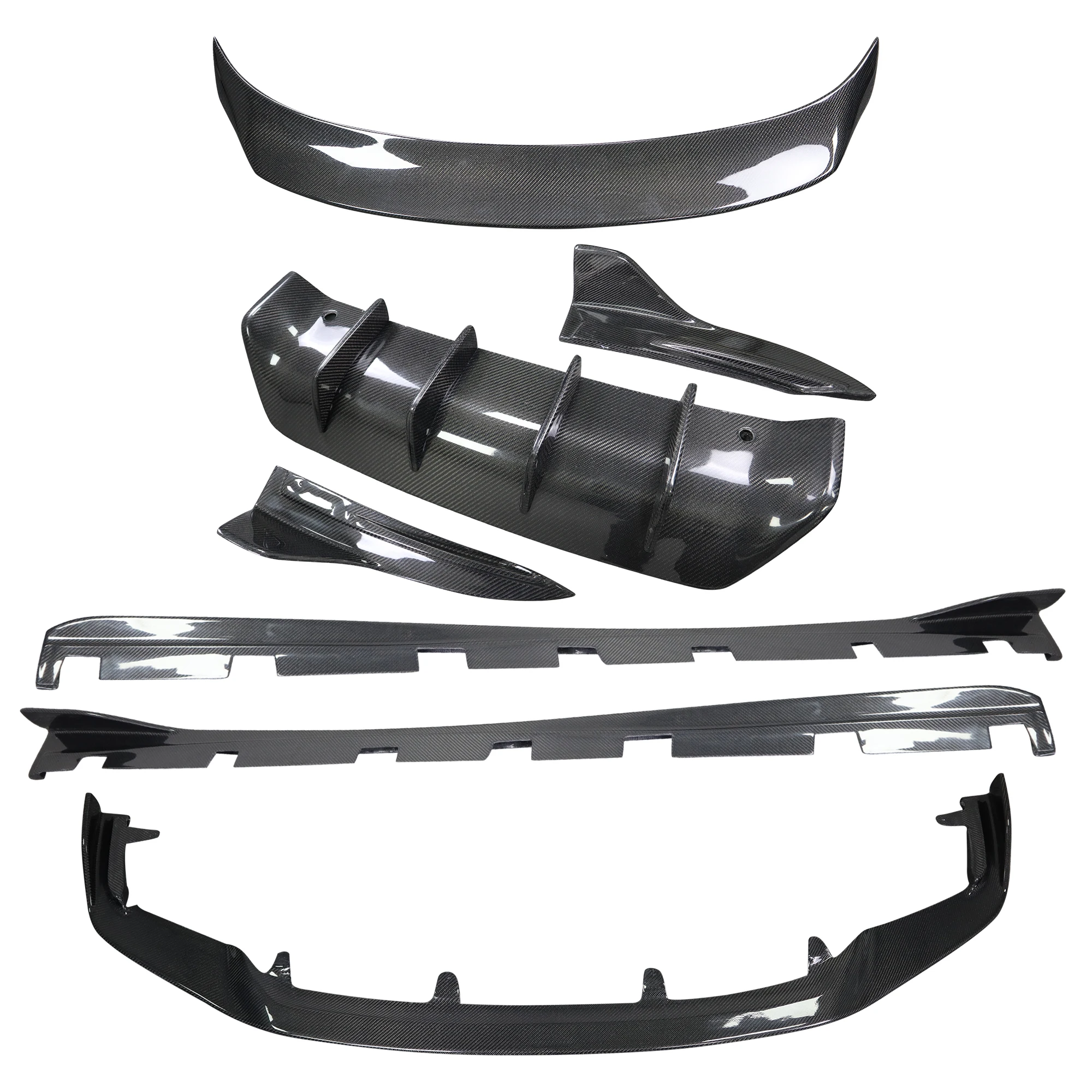 

Диффузор переднего бампера и боковые юбки-спойлеры из карбона в стиле Artisan для LEXUS IS250 IS300 F Sport 2017-2018