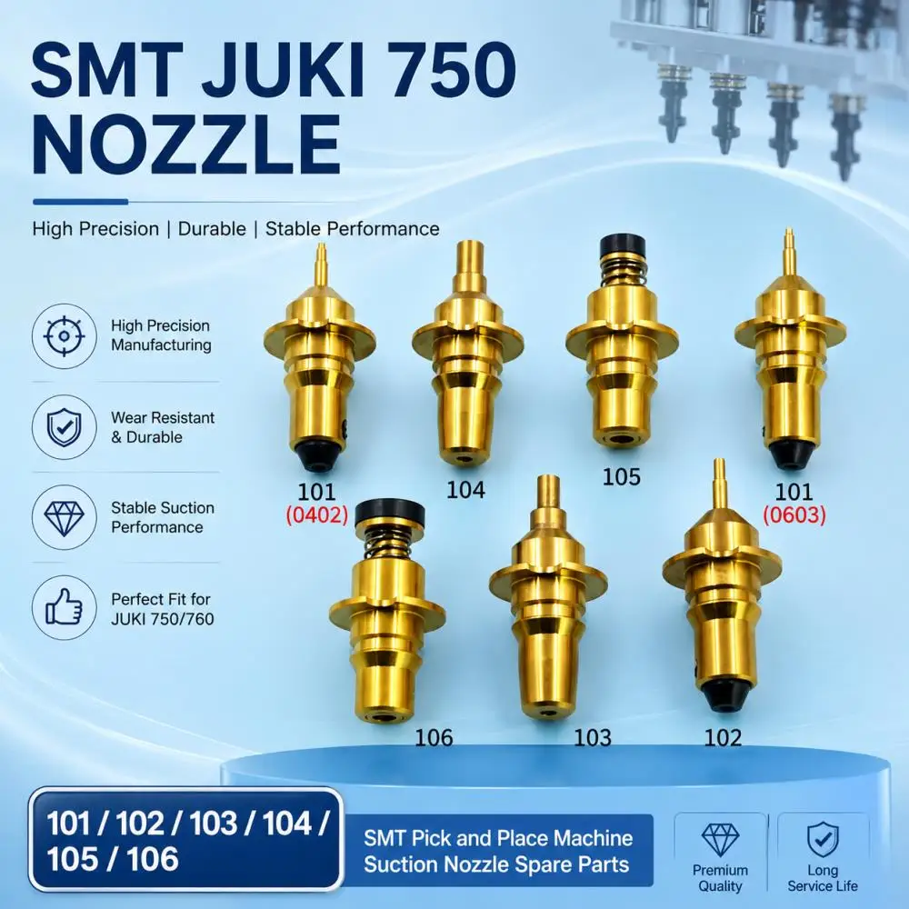 High Precision SMT Nozzle 101 102 103 104 105 106 for 750 760 Pick and Place Machine Durable Suction Nozzle Spare Parts