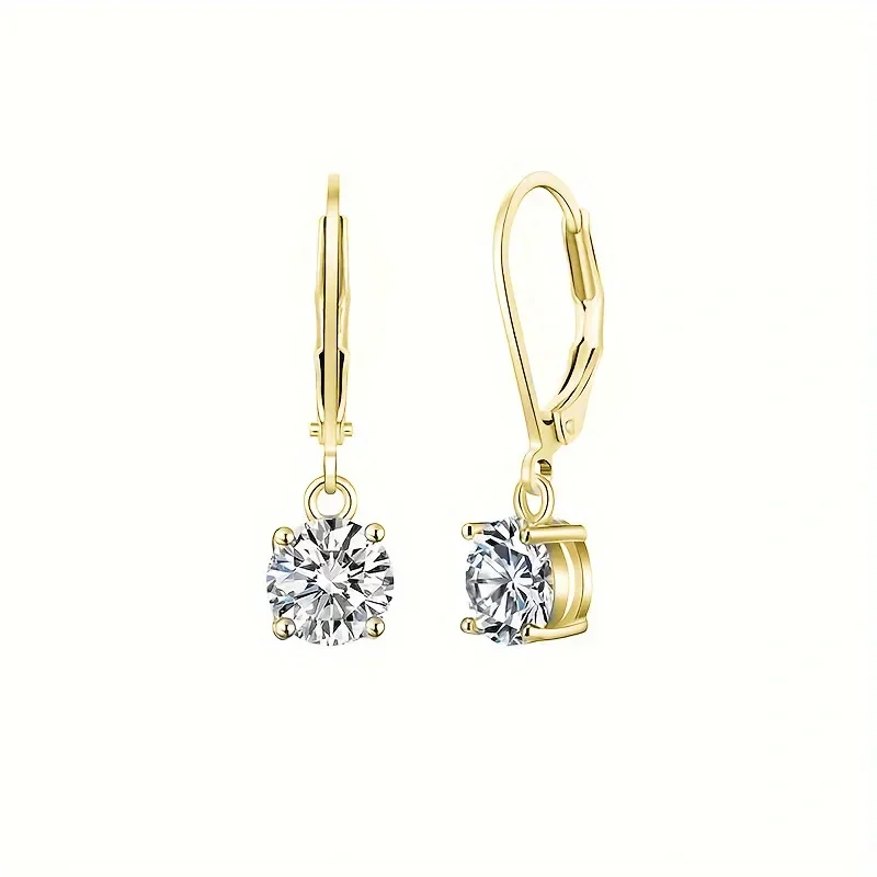 The Bride Attends The Wedding Banquet with Zircon Earrings, A High-end and Personalized New Elegant Jewelry Accessory for Women