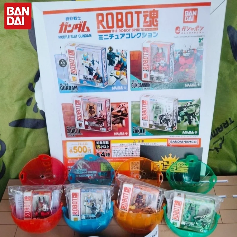 

In Stock Bandai Gundam Gp Rx-78-2 Zaku Ii Mini Figure Model Desktop Ornament Action Figure Toy Gift For Fans