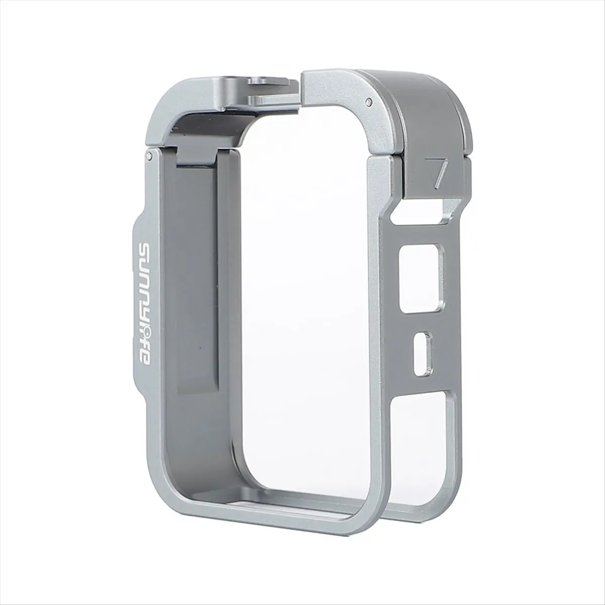AT33 SUNNYLIFE for DJI Osmo 360 Metal Rabbit Cage Aluminum Alloy Protective Frame with Cold Shoe and 1/4in Threads Expansion