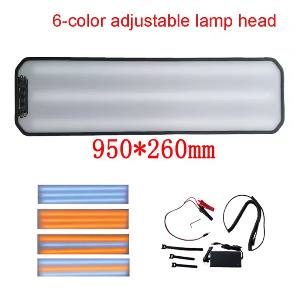 6LED PDR Dent Light with Wire Reflector for Hail Damage Repair No Bracket Needed Dent Detection Auto Body Work Tool