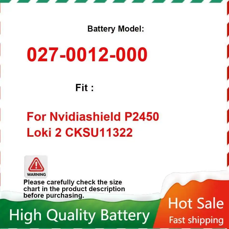 بطارية جهاز الألعاب المحمولة 7700 مللي أمبير في الساعة لـ Nvidia Handheld P2450 Loki Game Shield 2 CKSU11322 027-0012-000 027-0012-000 bateria
