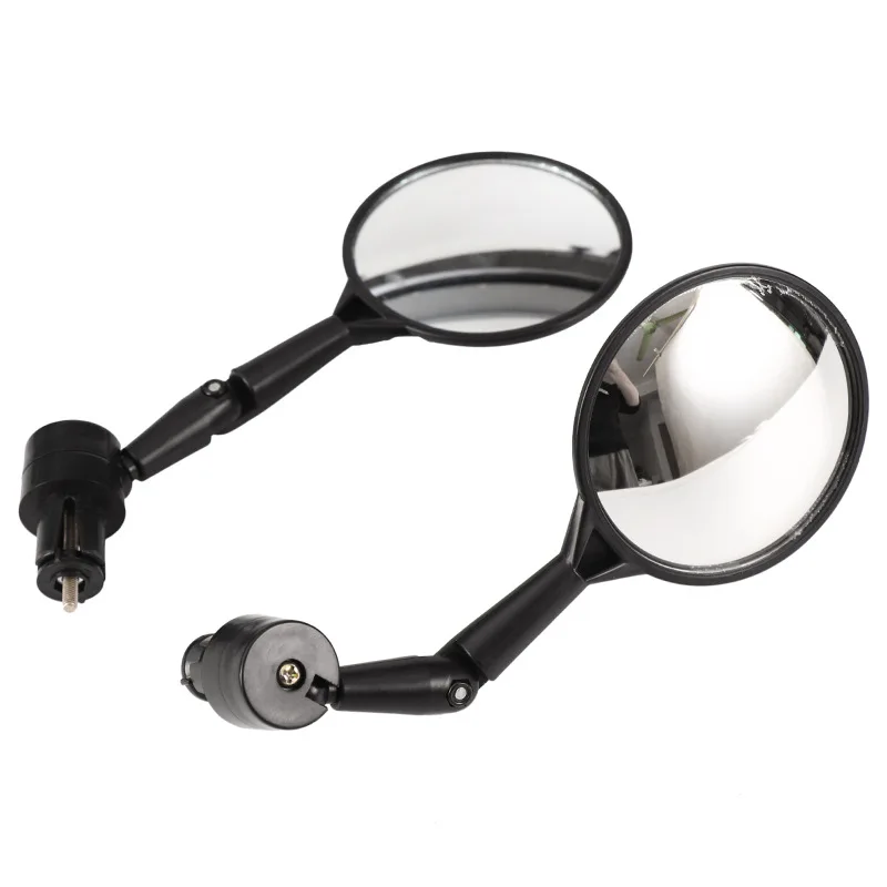 Bicycle rearview mirror universal left and right mounted acrylic convex lens or flat lens rear view sight Angle adjustable