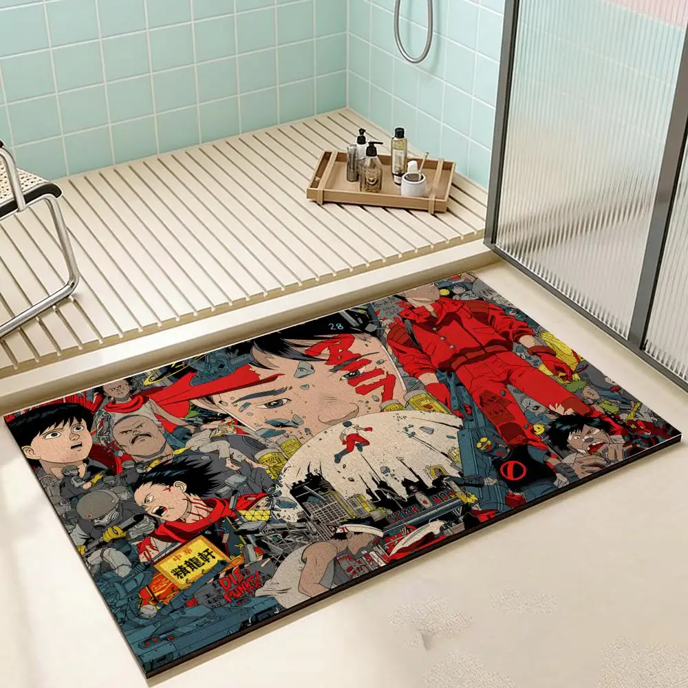 Floor Mat Diatomaceous Earth Bath Mat, QuickDrying, Water Absorb，MultiScene Household Floor Mat A-Akira