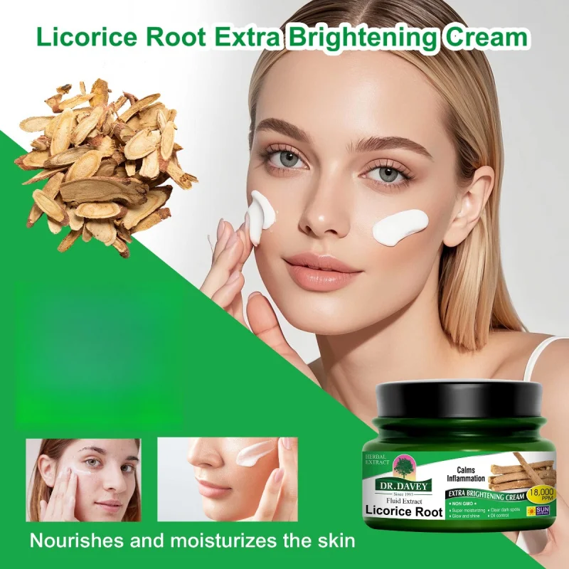 500 مل كريم وجه عرق السوس بسعة كبيرة للعناية بالوجه مرطب مغذي للبشرة كريم وجه منعش غير دهني