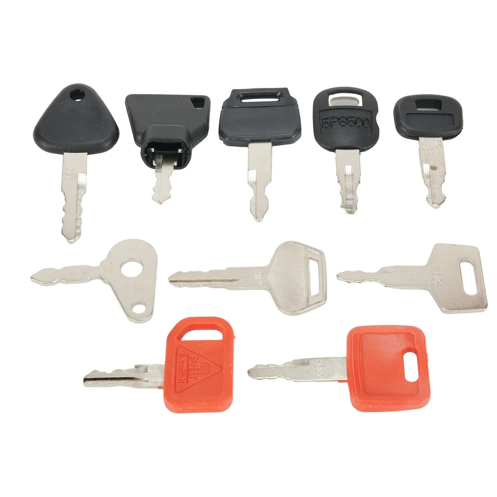 10Pcs Key Machinery Master Key Set For Agricultural And Heavy Plant Machinery Universal Ignition Switch Spare Keys