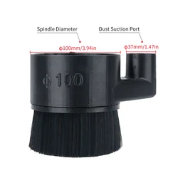 Spindle Brush 52mm 65mm 80mm Dust Collector Dust Cover Brush For CNC Spindle Motor Milling Machine Router Brush Cleaner