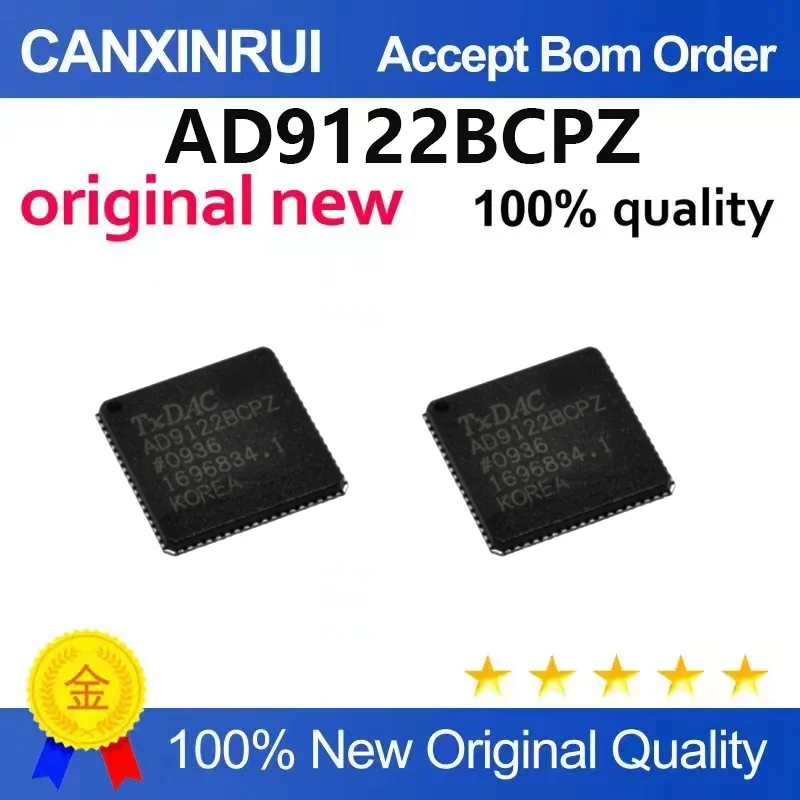 (5pcs-100pcs)Brand new original AD9122BCPZ LFCSP72 SMD digital to analog conversion chip DAC AD9122BCPZRL