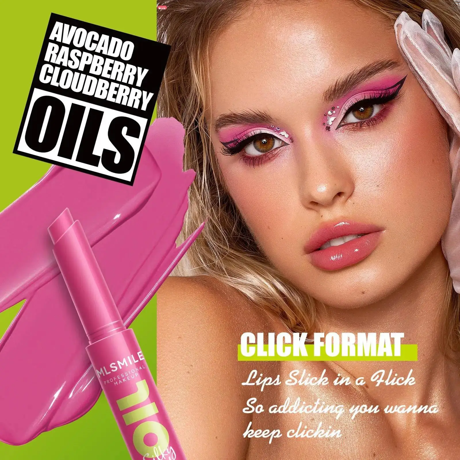 MLSMILE Rossetto setoso multicolore Balsamo per labbra idratante Olio lucidalabbra a lunga durata Nutriente Radiant Press