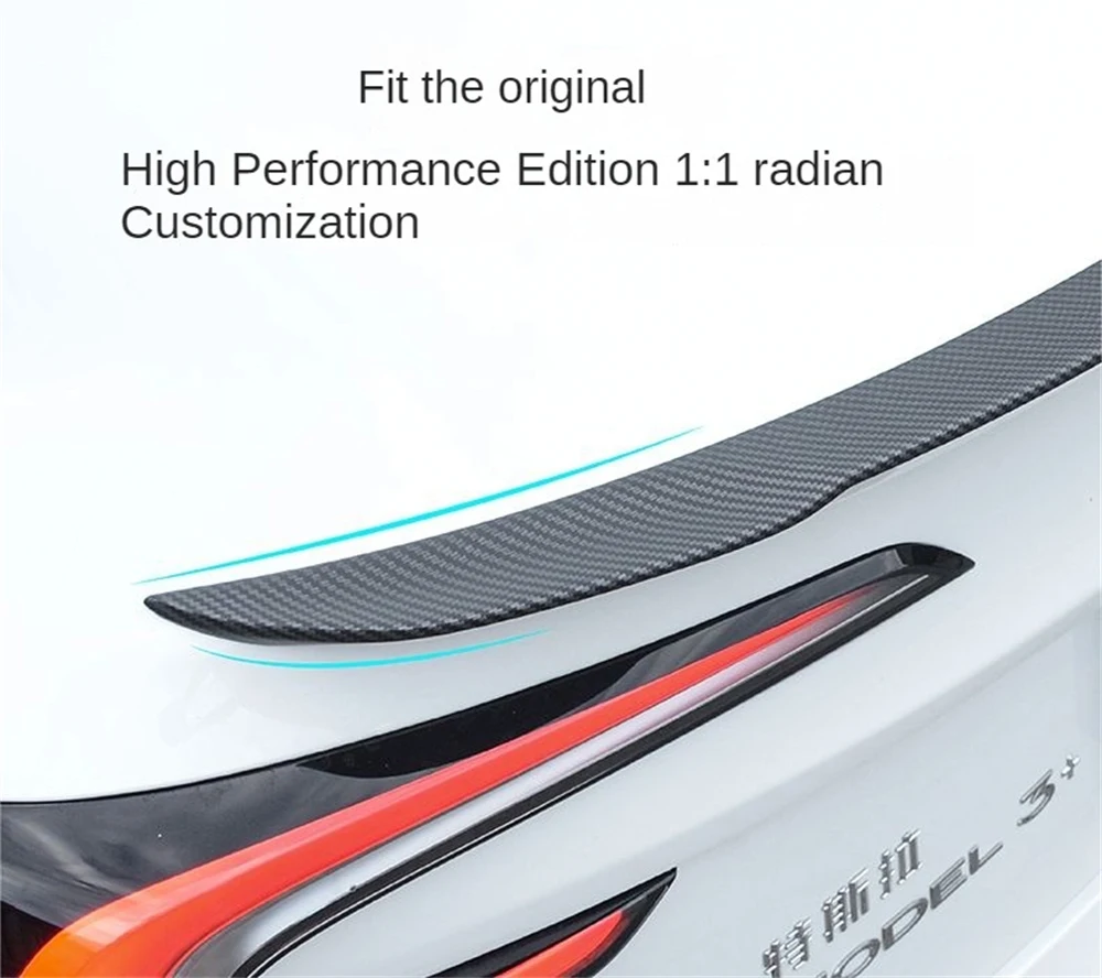 ABS Modell 3 Highland 2024 2025 2026 Original Spoiler Für Tesla Modell 3 Hinten Stamm Flügel Modifikation Auto Außen Teile auto-stil – Detail 4