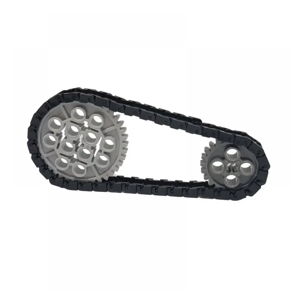 ชิ้นส่วนประกอบ MOC ขนาดเล็ก ชิ้นส่วนประกอบจำนวนมาก ยานพาหนะ รถถัง ชิ้นส่วนเครื่องกล เฟือง โซ่ และชุดประกอบ