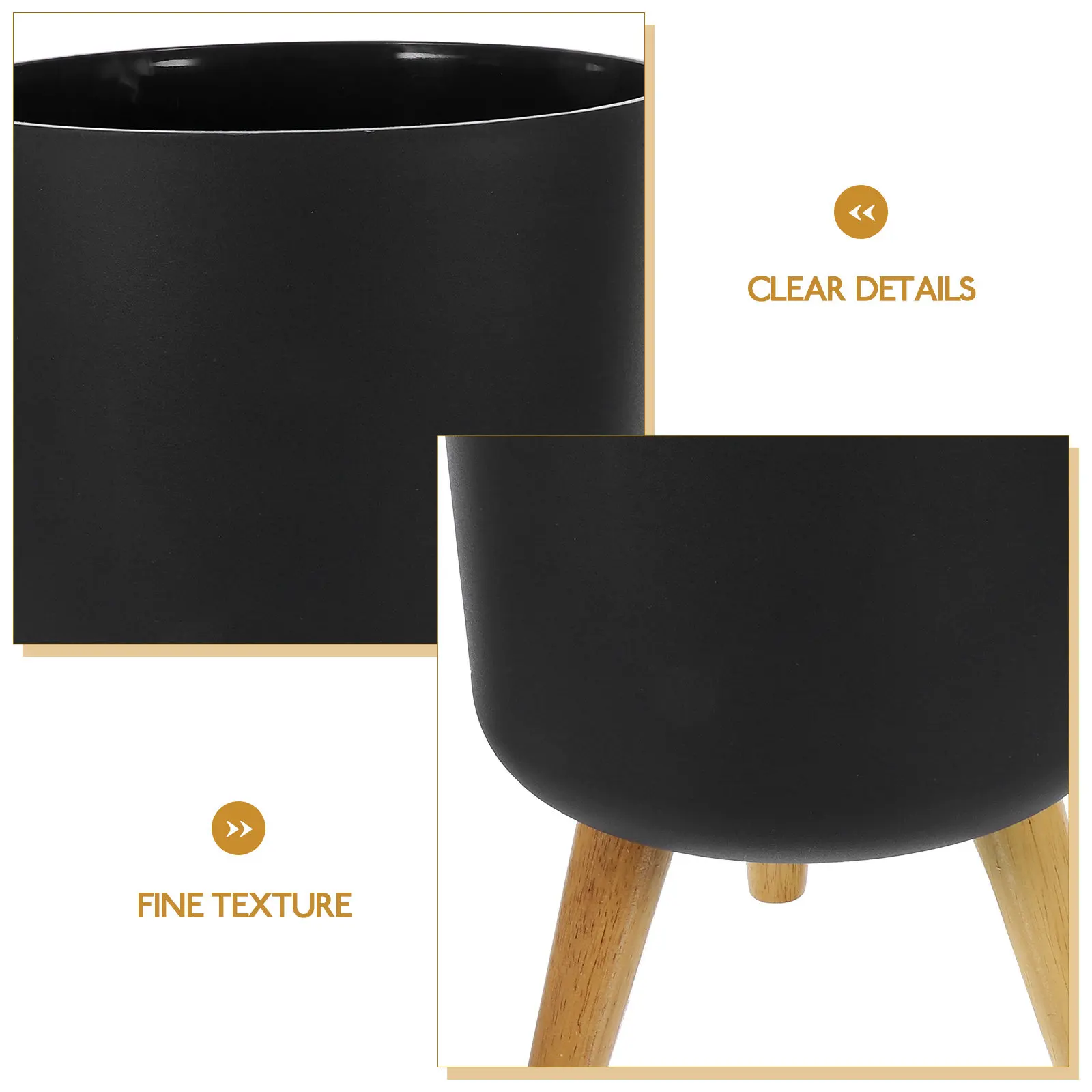 

Современное напольное кашпо с ножками из массива дерева для дома и офиса, декоративное кашпо для сада и балкона, для использования в помещении и на улице