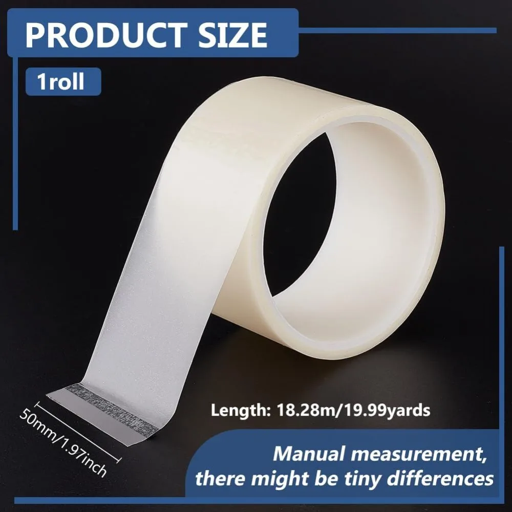 20 Yards Clear Book Repair Tape 2 Inch Wide Adhesive Stretchable Binding Tape Archival Book Repair Tape for Book Binding Repair