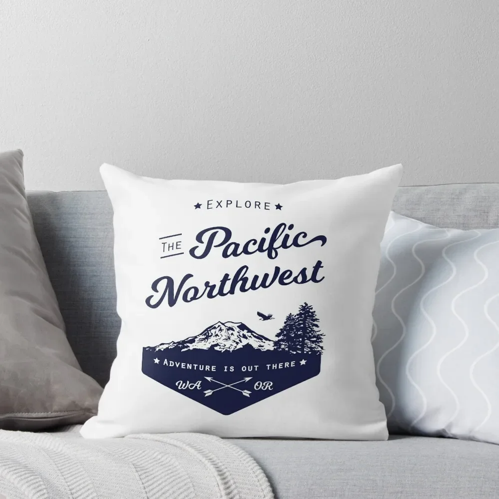 

Explore The Pacific Northwest Throw Pillow Decorative pillowcase pillows decor home Decorative Sofa Cushions pillow