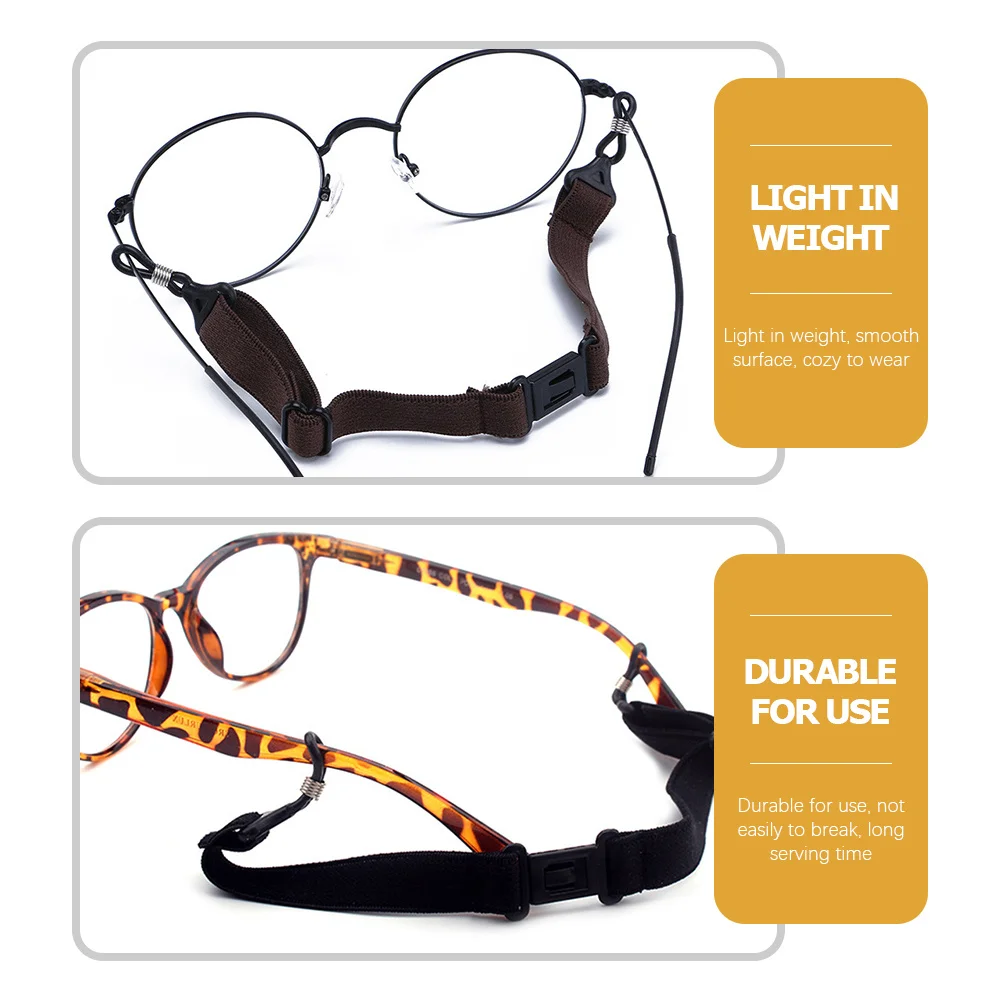 

3pcs Glasses Lanyard Adjustable Eyeglass Strap Durable Reusable Sunglasses Holder Slip-Resistant Glasses Accessories Retainer