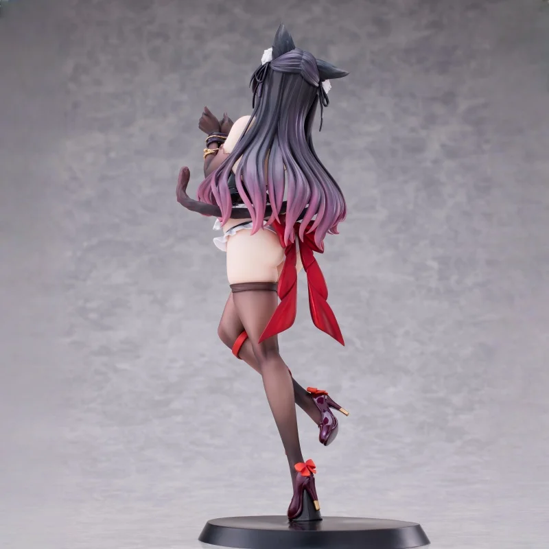 SIKI ANIM Luvna – chat lié, illustration originale, figurine de dessin animé, coque d'ordinateur, décoration, cadeau pour garçons, jouets et loisirs de collection, 1/7