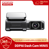 DDPAI Dash Cam Mini5 4K UHD DVR Car Camera Recorder Car Dash Camera Recorder GPS eMMC built-in Storage 5GHz Wi-Fi SR2.0
