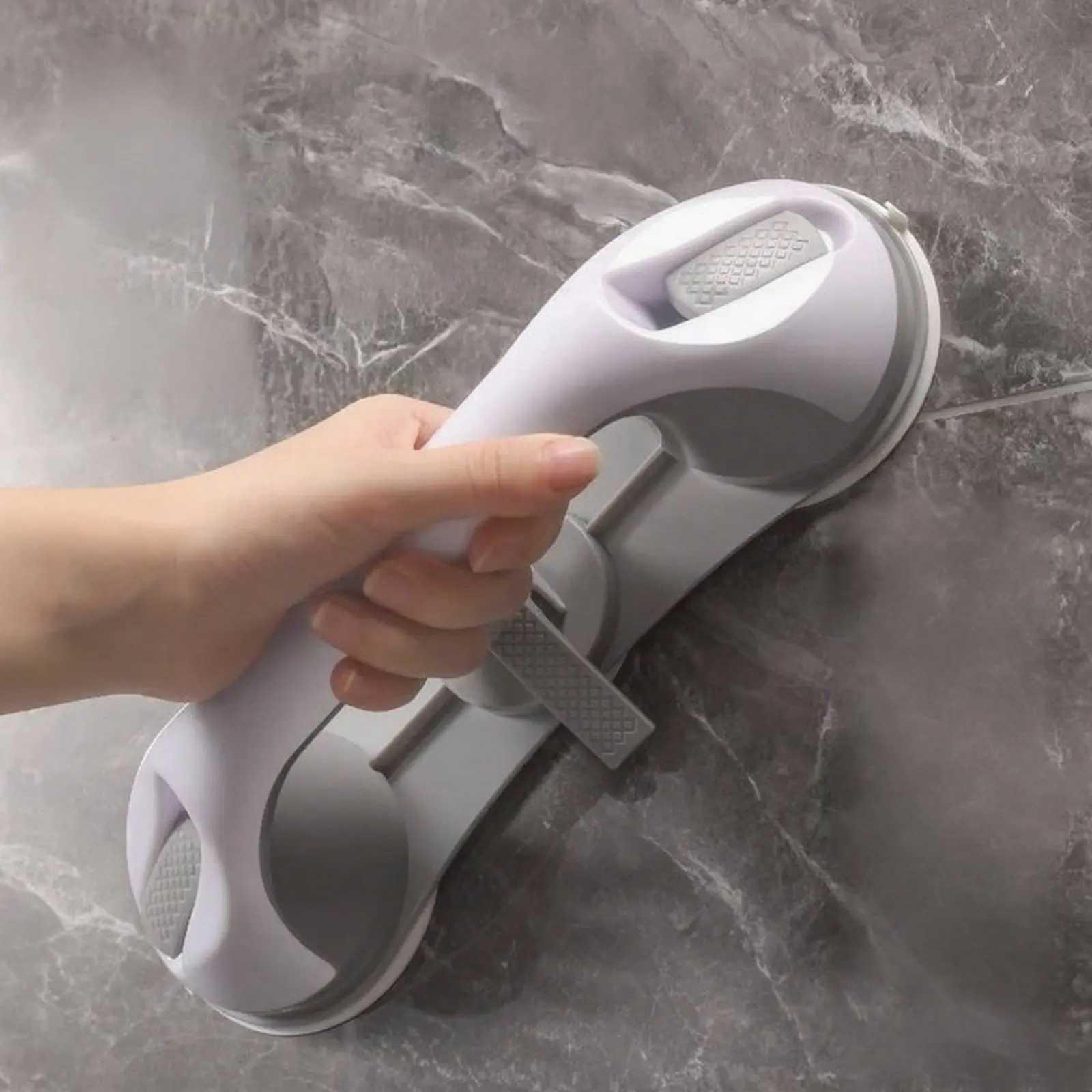 

Suction Shower Grab Bar Easy to Install Suction Bath Handle Bathroom Safety Handle Waterproof Bathroom Support Rail Heavy Duty