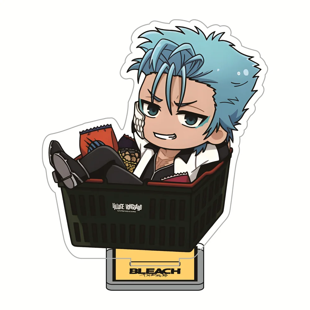 10cm Anime Bleach Acrylic Stand Figure Chibi Anime Standing Sign Model Plate Desk Decor Fans Gift Keychain