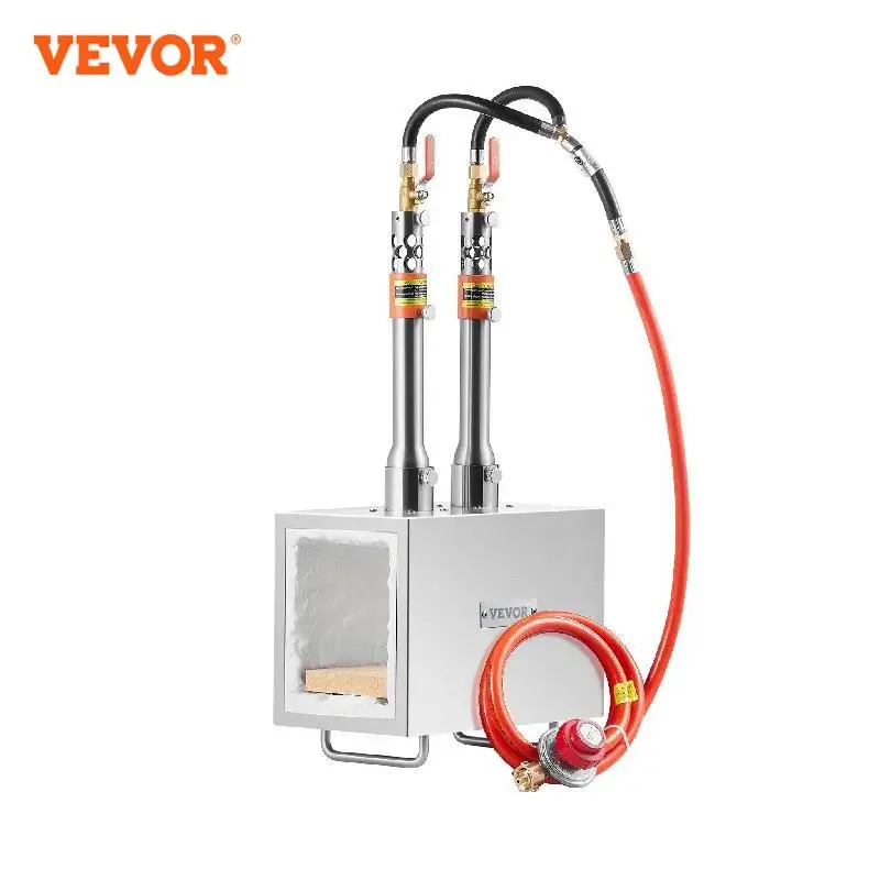 

VEVOR Portable Propane Forge Farrier Forge 2600℉ Tool and Knife Making Blacksmithing Gas Forge Square Stainless Steel Forge