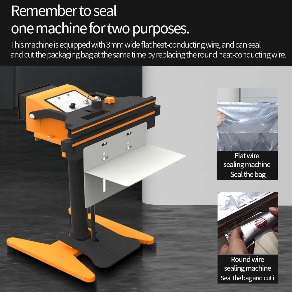 Professional Factory 800*1 PFS-450 Pedal Heat Sealer Thermal Sealing Machine for Plastic Film Packing Industry