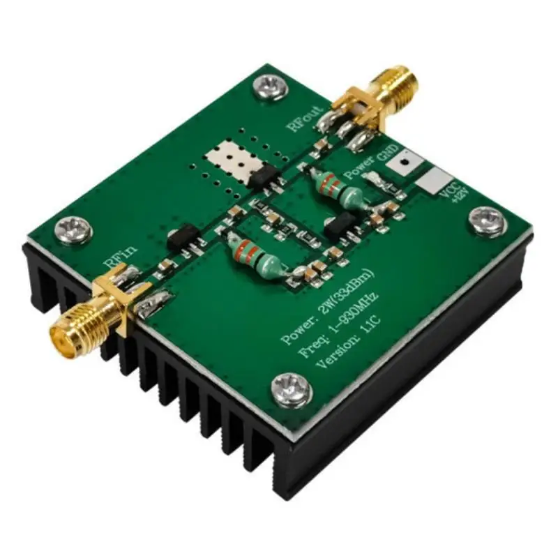 

1 Piece DIY Accessories 1-930MHz 2W RF Broadband Power Amplifier Module For Radio Transmission FM HF VHF
