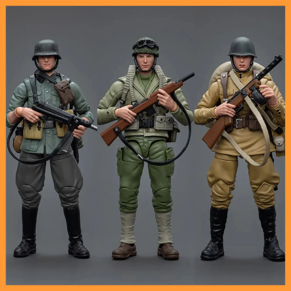 

JOYTOY JT8919 JT8926 JT8933 1/18 Scale Wehrmacht Soviet Infantry United States Army Male Soldier 3.75inch Action Figure Model