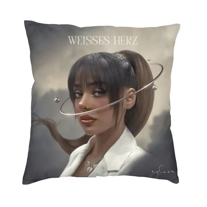 Germany Ayliva Singer And Musician Cushion Cover Two Side 3D Printing Throw Pillow Case for Car Fashion Pillowcase Home Decor