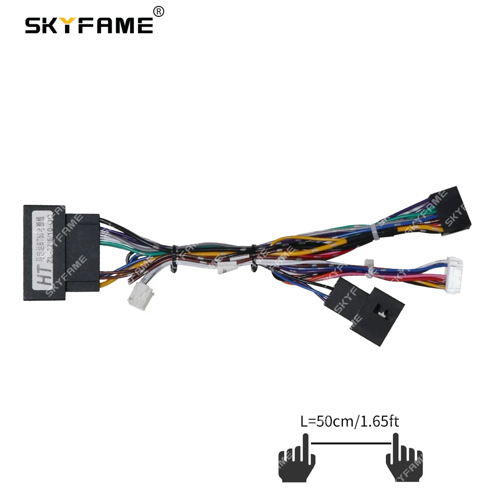 SKYFAME Auto 16pin Kabelboom Adapter Canbus Box Decoder Android Radio Power Kabel Voor Mazda BT-50 MZ07.20 OD-Mazda-08