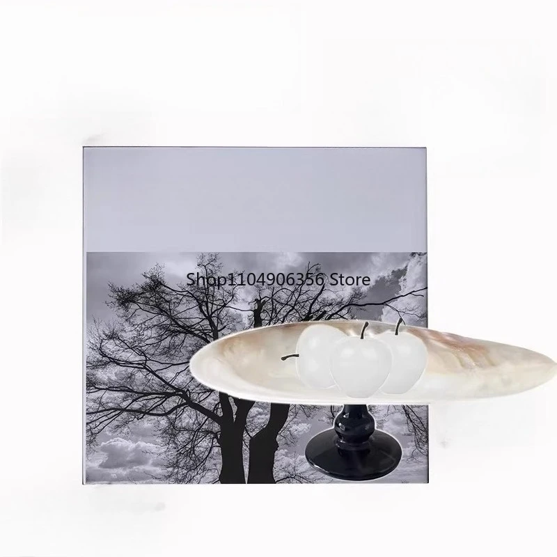 

for Sample room living room desktop side table shell fruit plate combination ornaments study bedside table glass flower vessel