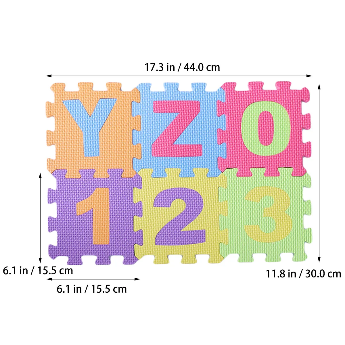 Children EVA Lightweight Durable Floor Mat Alphabet Number Alphabet Mat Carpet Playroom Toddler Baby Room