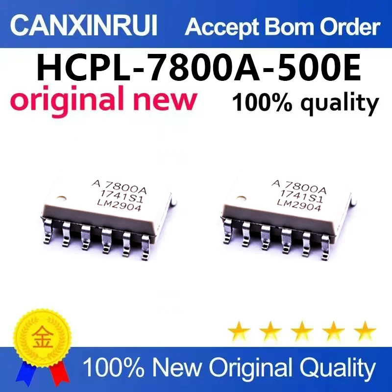 （5pcs-10pcs）Brand new original HCPL-7800-500E silk screen A7800 patch SOP-8 100kHz isolation amplifier