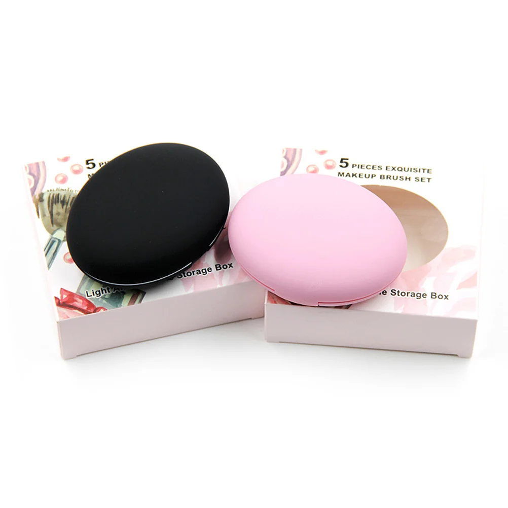 1 set di pennelli per trucco occhi rosa, kit essenziale da 5 pezzi, strumenti per ombretto facile quotidiano, set di pennelli per ombretto