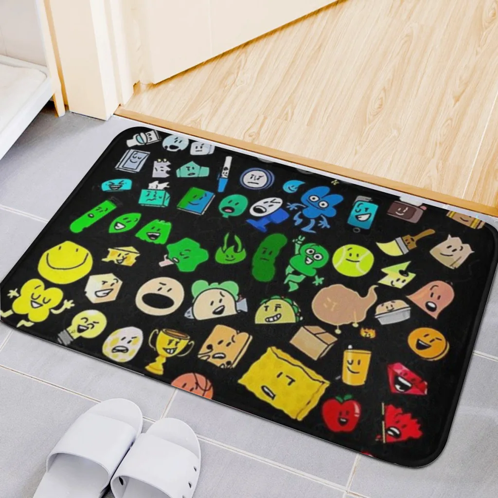 

Classic BFDI Inanimate Insanity Simple Kitchen Mat Foot mats Carpet for Living Room Absorbent Foot Mats Bedroom Door mat