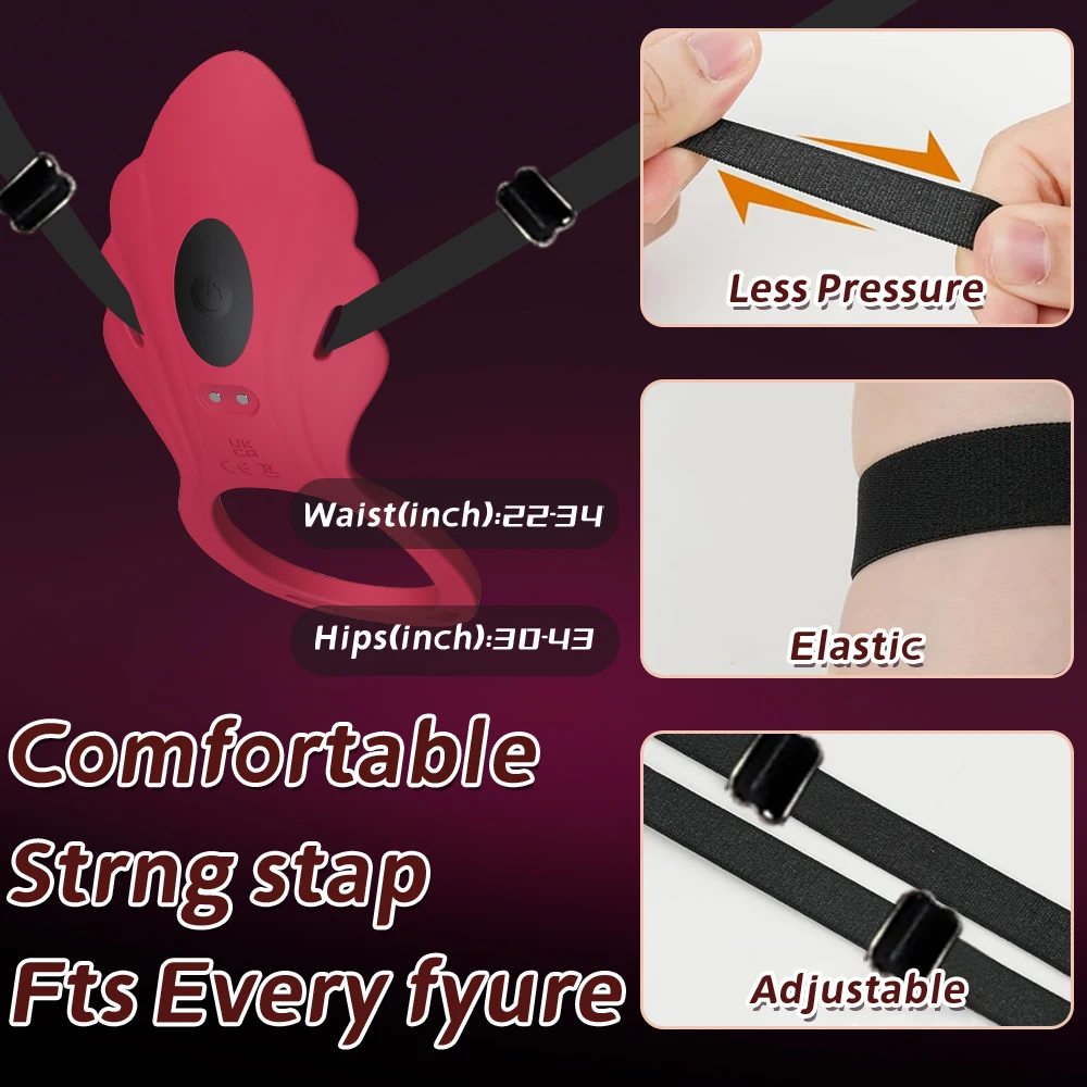 تطبيق لاسلكي يمكن ارتداؤه اللباس الداخلي هزاز البظر محفز هزاز للنساء حلقة القضيب للرجال الإناث الجنس لعب الأزواج ألعاب الجنس #3