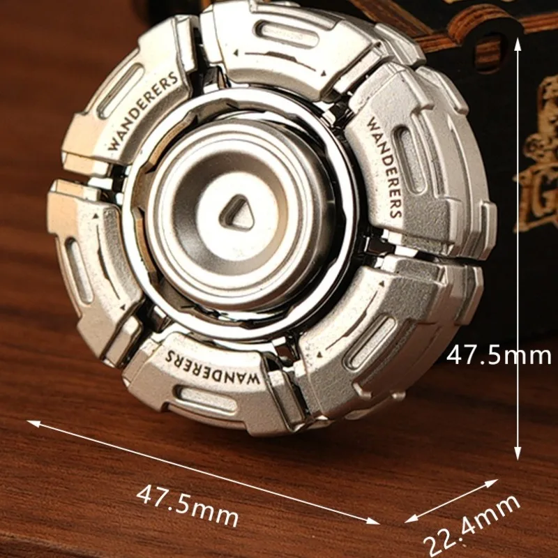 ของเล่นโลหะหมุนคลายเครียด บรรเทาความวิตกกังวล สำหรับผู้ใหญ่และเด็ก ของเล่นลดความเครียด หมุนได้อย่างราบรื่น ดีไซน์เท่ห์แบบเปิดได้