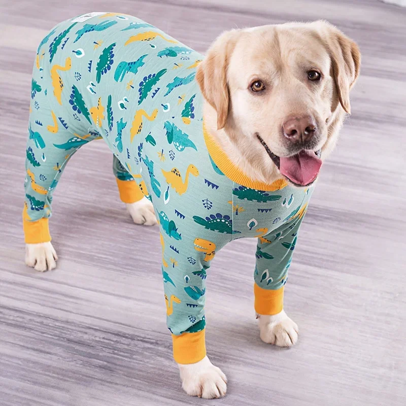 Pet Clothes,Wholesale Dog Bottoming Clothes Cotton Anti-hair Falling Pet Clothes  Indoor Full CoverageFour-legged Dog Pajamas