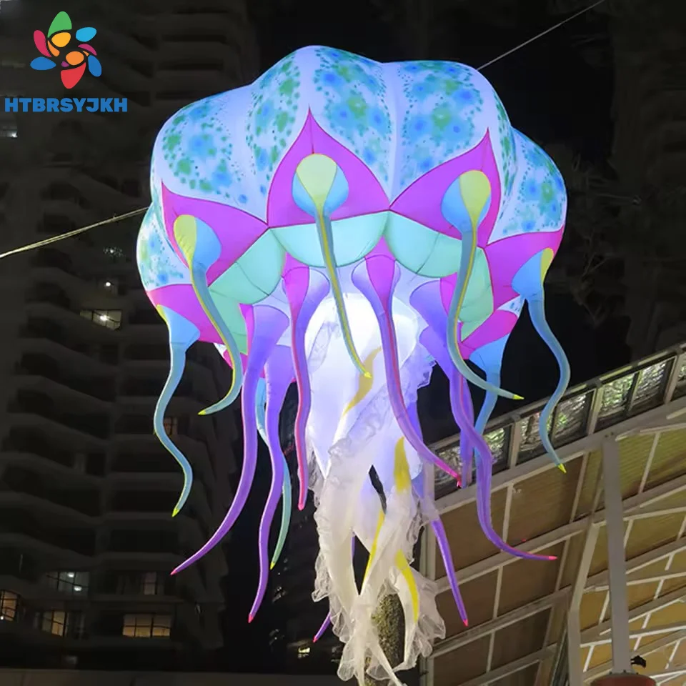 

Hanging festival decorative lights, inflatable jellyfish lights, and colorful inflatable scene accessories LED 2025