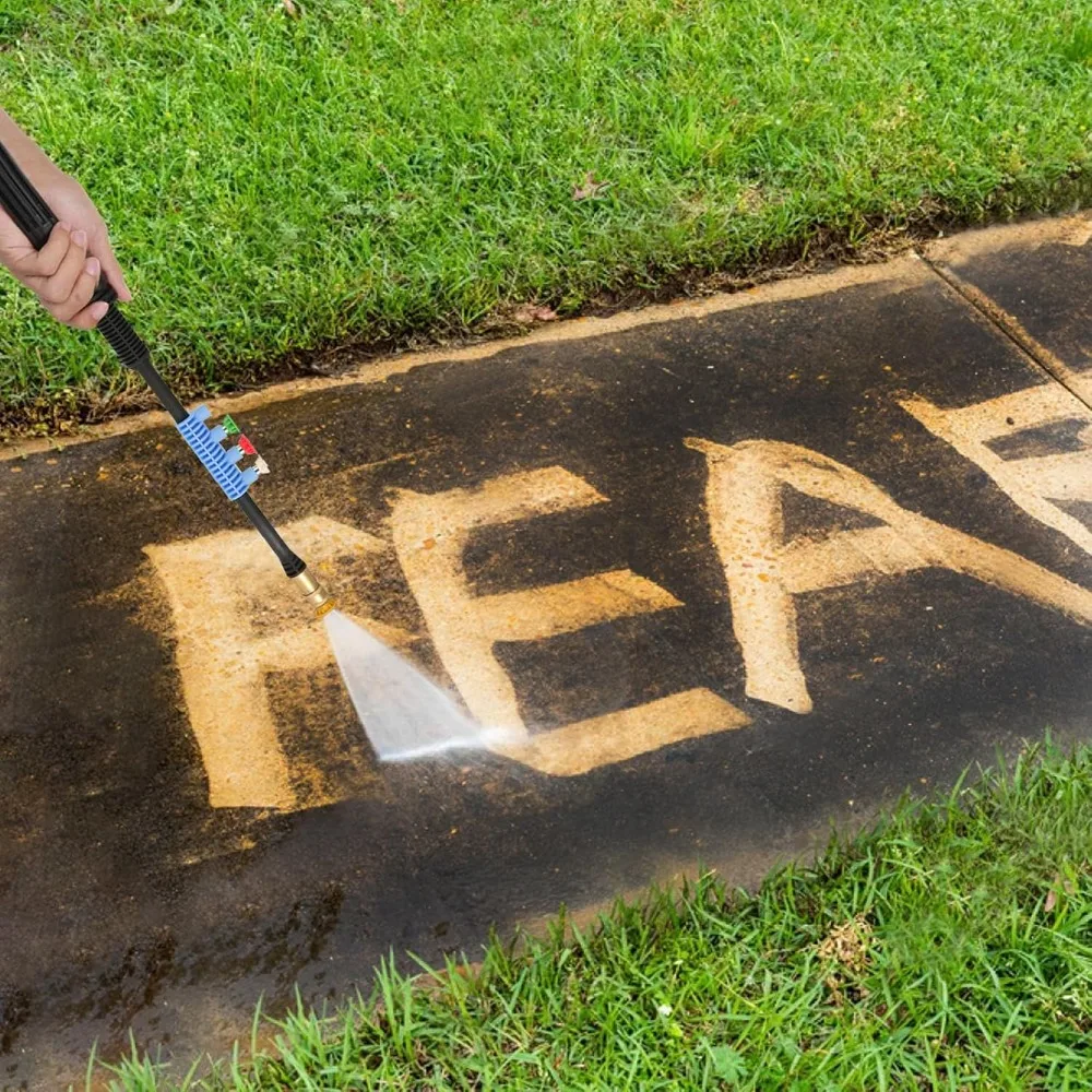 غسالة الضغط الكهربائية 5000PSI 4.0GPM غسالات الطاقة مع خرطوم ضغط M22-14mm 33FT، رشاشات الضغط العالي مع 1/4 QC #2