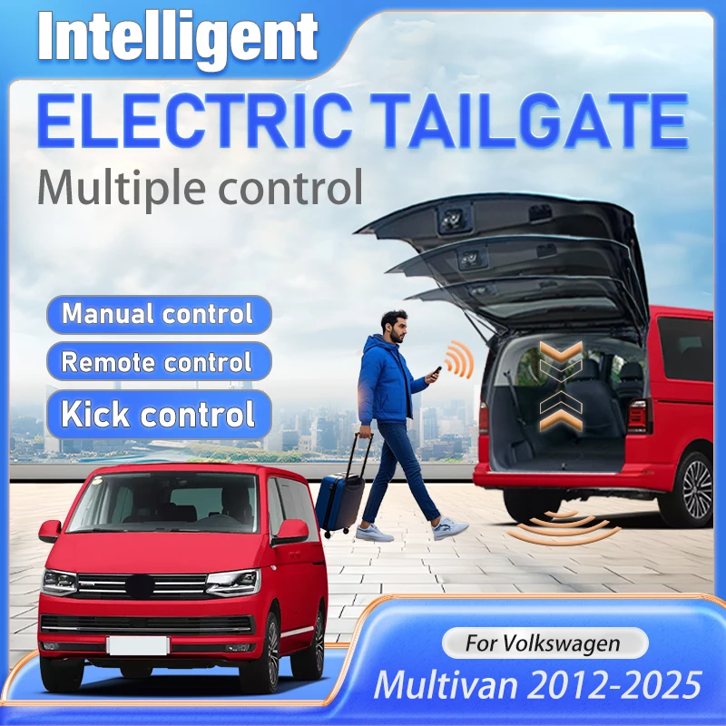Portón Trasero Eléctrico para Coche, Kit de Elevación Automática con Motor Eléctrico para Maletero, para Volkswagen Multivan 2012 a 2025, Novedad en Suministros Automotrices