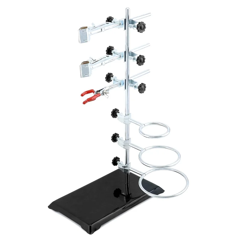 

A93Z Flask Clamp, Iron Clamp Holder, Condenser Stand And Lab Support Stand Set, Laboratory Grade Metalware