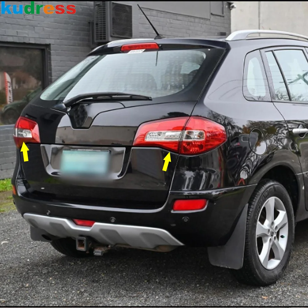 Rear Tail Light Lamp Cover Trim For Renault Koleos 2008 2009 2010 2011 Chrome Car Taillight Taillamp Frame Trims Accessories