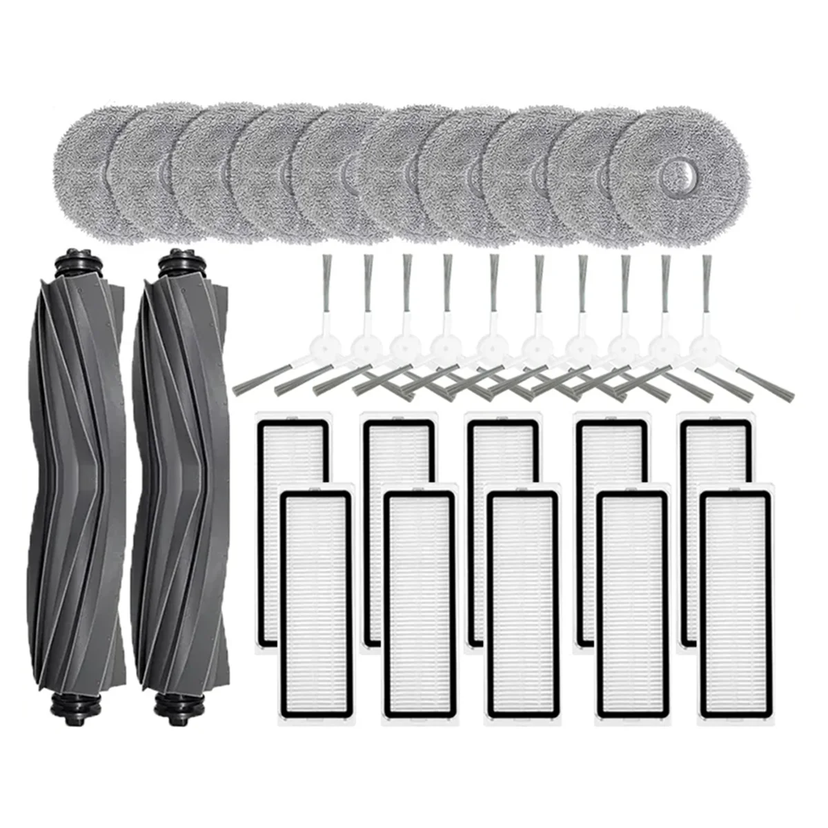 وسادات قماش ممسحة لبوت دريم ، استبدال فرشاة الجانب الرئيسي ، فلتر هيبا ، اكسسوارات الممسحة ، L10 برايم ، L10s برو