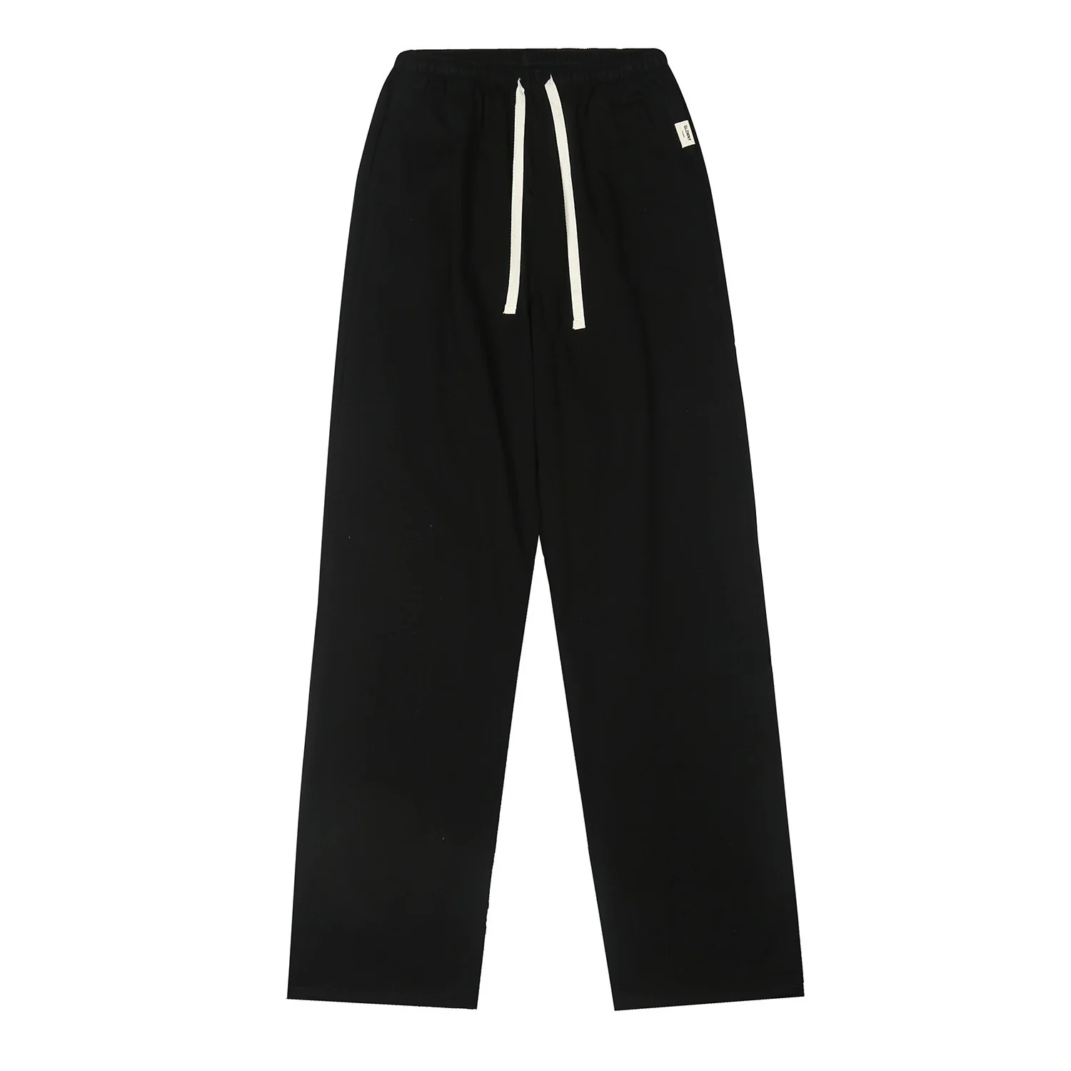 Glowny Casual Sports Pants High Waist Loose Fit Drawstring Cotton Straight Leg Pants Summer New Style Women's Fashion