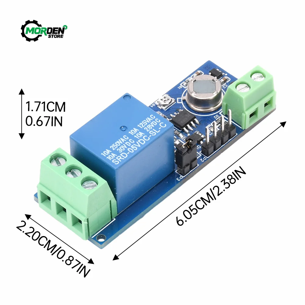 DC 5V Relay Module Board Time Relay Module Dual Model Switch STC8G1K08A Support Power Supply Accessories